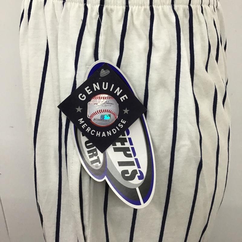 古着 USED ボトムス ボトムス スポーツウェア カジュアルパンツ ユニフォーム ワイドパンツ S ストライプ 白 / ホワイト / X 紺 / ネイビー / メンズ USED 古着 中古 10105835