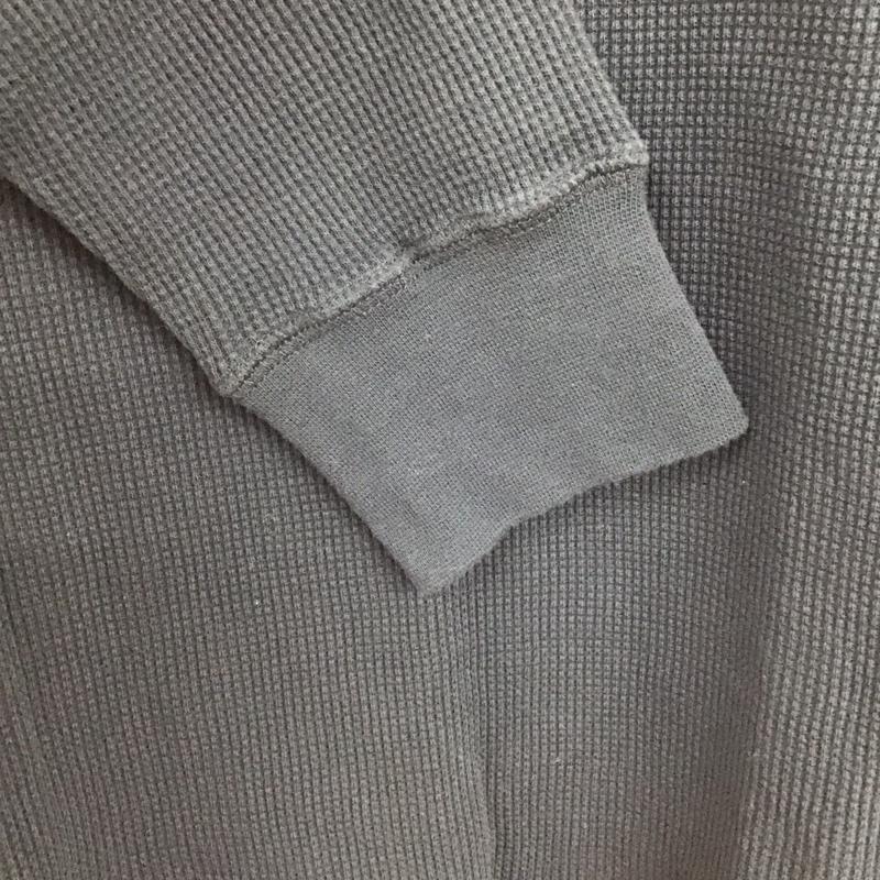 チャンピオン Champion カットソー 長袖 CW-S414 ワッフル クルーネック M ワンポイント 紺 / ネイビー / レディース USED 古着 中古 10129167