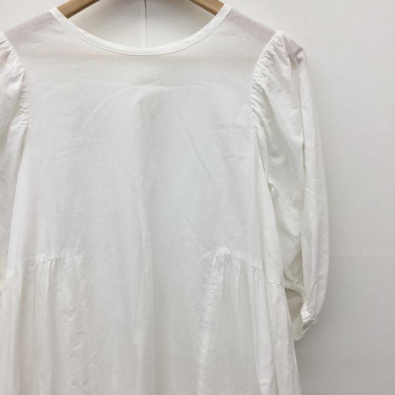 ローリーズファーム LOWRYS FARM ワンピース ひざ丈スカート FREE 無地 白 / ホワイト / レディース USED 古着 中古 10134745
