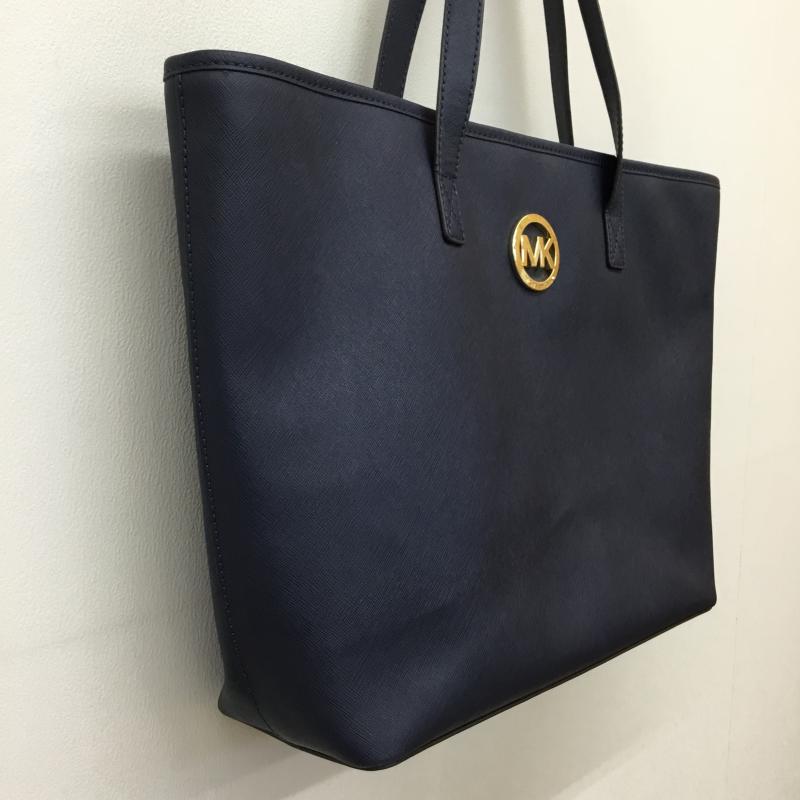 マイケルコース MICHAEL KORS トートバッグ トートバッグ ロゴ、文字 紺 / ネイビー / レディース USED 古着 中古 10136417