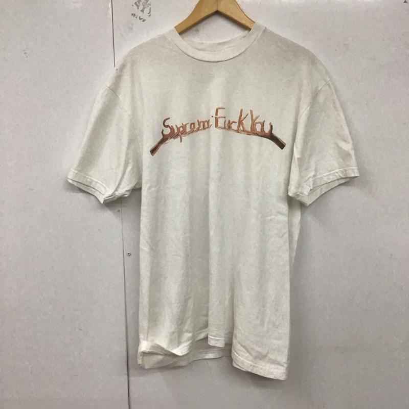 シュプリーム Supreme Tシャツ 半袖 FW18 FuckYouTシャツ プリントTシャツ L プリント 白 / ホワイト / メンズ USED 古着 中古 10129621