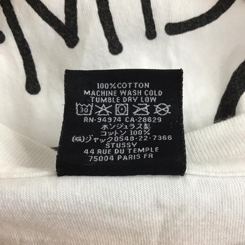 ステューシー STUSSY Tシャツ 半袖 XL ロゴ、文字 白 / ホワイト / メンズ USED 古着 中古 10133220