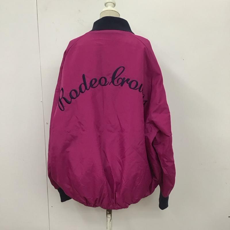 ロデオクラウンズ Rodeo Crowns ジャケット、上着 ジャンパー、ブルゾン 420bsk30-0120 18SS リメイクビッグジャンパー ラグラン FREE ロゴ、文字 マゼンタ / マゼンタ / レディース USED 古着 中古 10119064