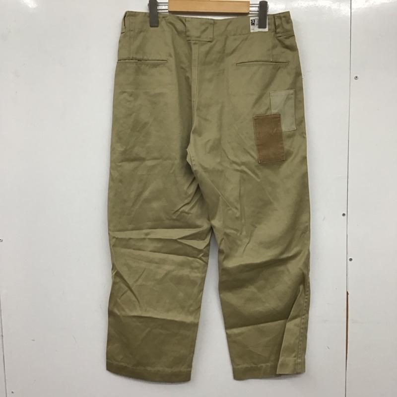 チャンピオン Champion パンツ チノパン c3-q220 チノパン ワイドパンツ ブロークンチノ アンクルパンツ 9分丈 L 無地 ベージュ / ベージュ / メンズ USED 古着 中古 10138426