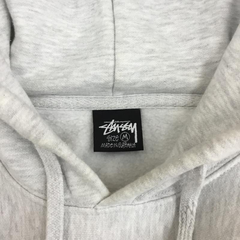 ステューシー STUSSY パーカー 長袖 No.4 Hoodie M ロゴ、文字 灰 / グレー / メンズ USED 古着 中古 10138293