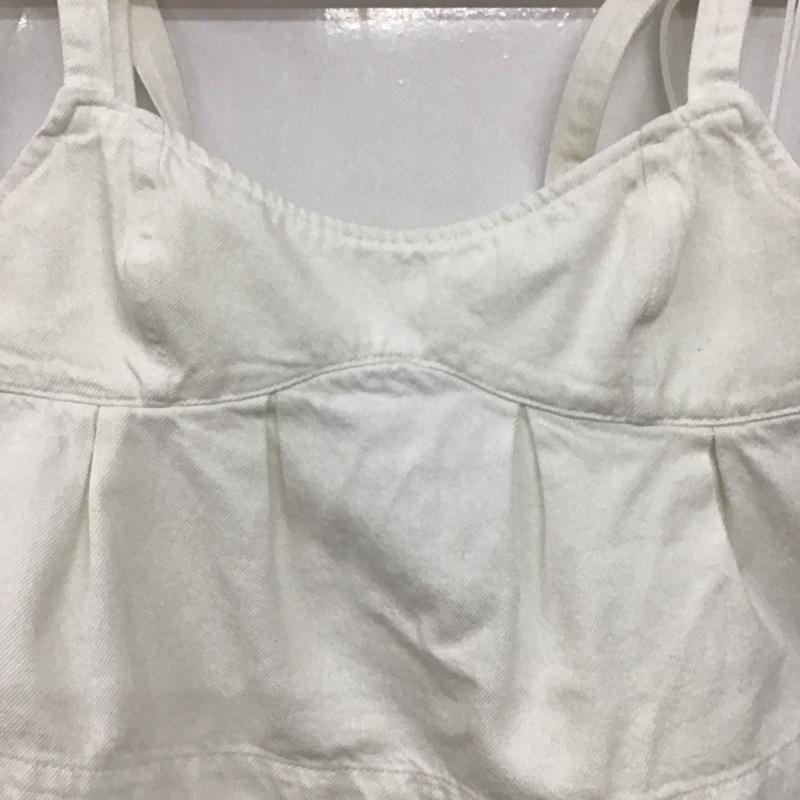 ザラ ZARA キャミソール キャミソール 3382 157 250 ノースリーブ デニム S 無地 白 / ホワイト / レディース USED 古着 中古 10138579