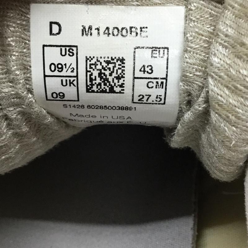 ニューバランス New Balance スニーカー スニーカー M1400BE 27.5cm 27.5cm ロゴ、文字 ベージュ / ベージュ / メンズ USED 古着 中古 10117593