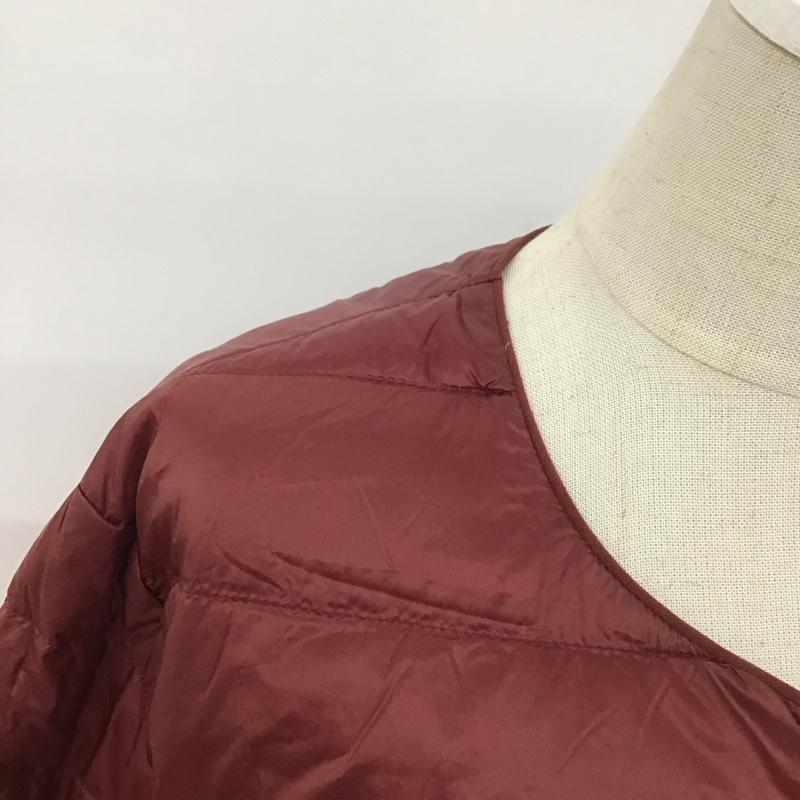 ユニクロ UNIQLO ジャケット、上着 ジャケット、ブレザー 211-409116 ダウンジャケット アウター カジュアルジャケット XL 無地 えんじ / ワインレッド / レディース USED 古着 中古 10109011
