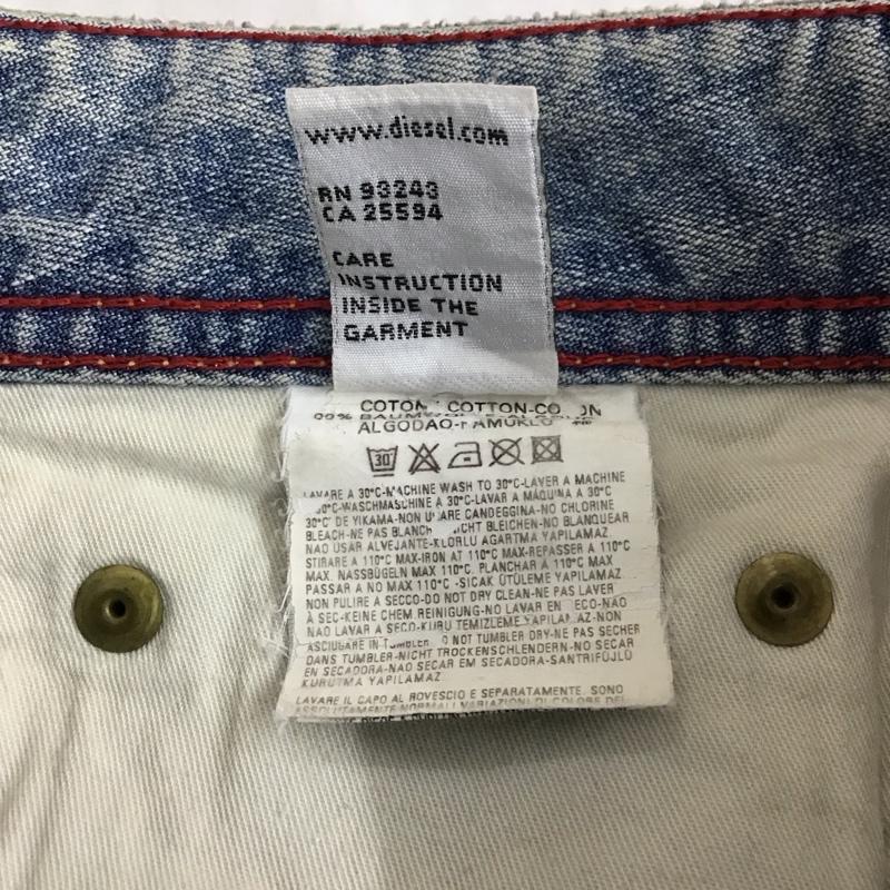 ディーゼル DIESEL パンツ デニム、ジーンズ 27インチ ダメージ加工 青 / ブルー /  メンズ USED 古着 中古 10121323