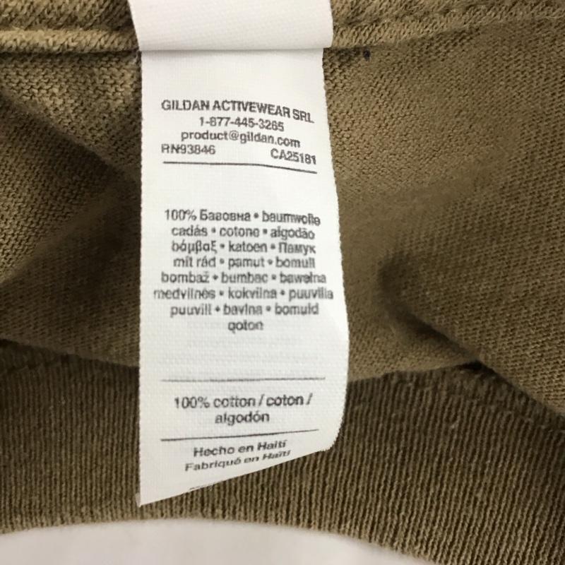 テンダーロイン TENDERLOIN Tシャツ 半袖 半袖カットソー プリントTシャツ クルーネックカットソー L プリント 茶 / ブラウン /  メンズ USED 古着 中古 10110908
