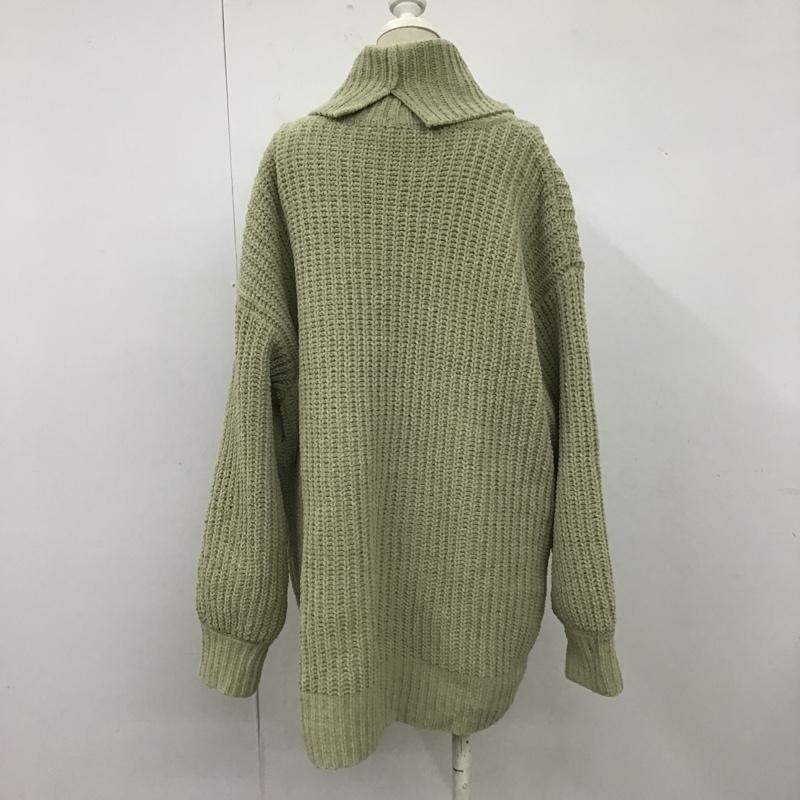 ビス ViS ニット、セーター 長袖 タートルネック ハイネック FREE 無地 薄緑 / ライトグリーン /  レディース USED 古着 中古 10106109