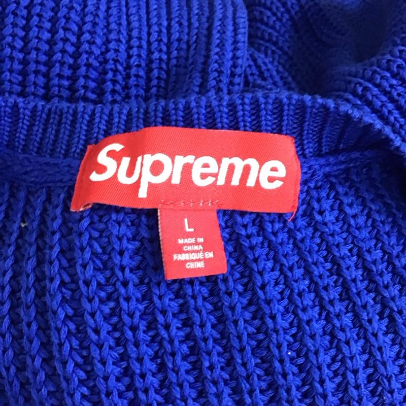 シュプリーム Supreme ニット、セーター 長袖 23FW スモールボックスロゴセーターロイヤルブルー 長袖ニットカットソー L ロゴ、文字 青 / ブルー / メンズ USED 古着 中古 10115364