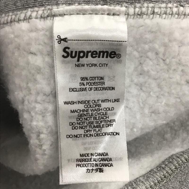 シュプリーム Supreme パーカー 長袖 21AW Arabic Logo Hooded Sweatshirt プルオーバー 裏起毛 M ロゴ、文字 灰 / グレー / メンズ USED 古着 中古 10107821