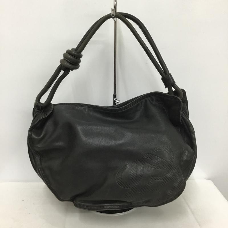 ロエベ LOEWE ハンドバッグ ハンドバッグ オールドロエベ ワンポイント 黒 / ブラック / レディース USED 古着 中古 10137340