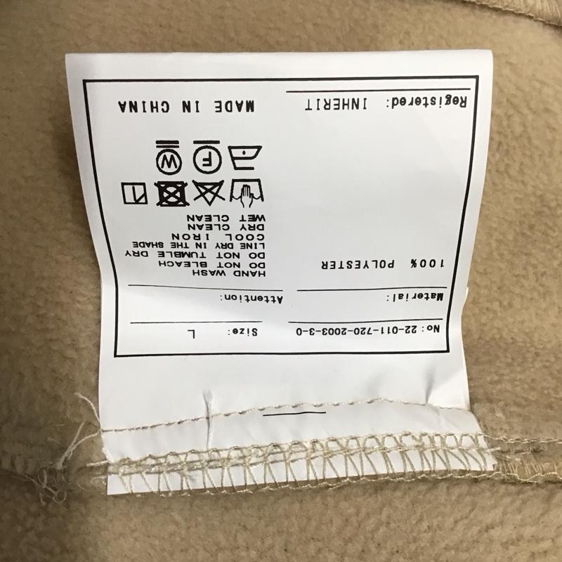 インヘリット INHERIT ジャケット、上着 ジャンパー、ブルゾン ボアプルオーバー アウター カジュアルジャケット L ロゴ、文字 ベージュ / ベージュ / メンズ USED 古着 中古 10113889