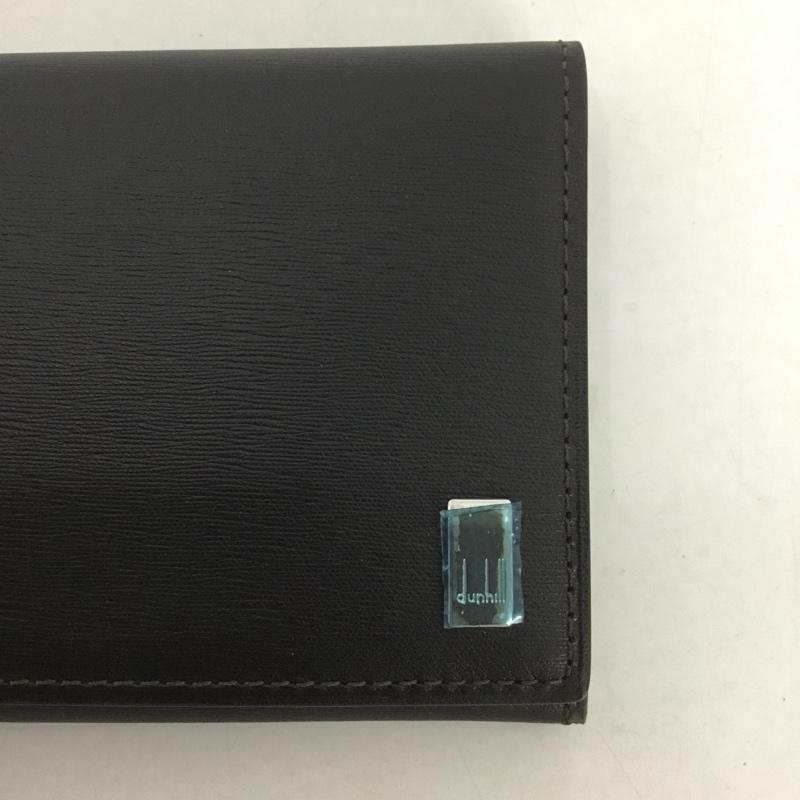 ダンヒル DUNHILL 財布 長財布 SIDECAR FP1010E 箱有 ワンポイント ダークブラウン / ダークブラウン / メンズ USED 古着 中古 10126455