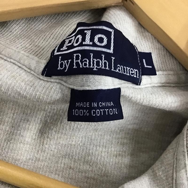 ポロバイラルフローレン Polo by RALPH LAUREN トレーナー 長袖 L 無地 ベージュ / ベージュ / メンズ USED 古着 中古 10129941