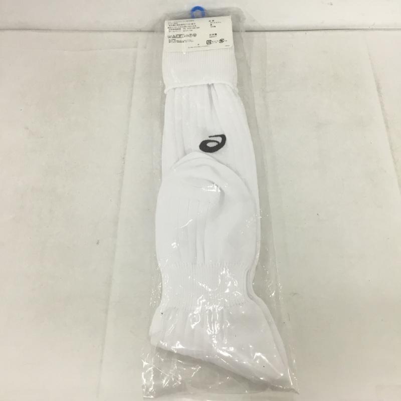 アシックス ASICS ファッション小物 ファッション小物 XSS096 ストッキング ジュニア サッカー 26cm ロゴ、文字 白 / ホワイト / ボーイズ USED 古着 中古 10132173