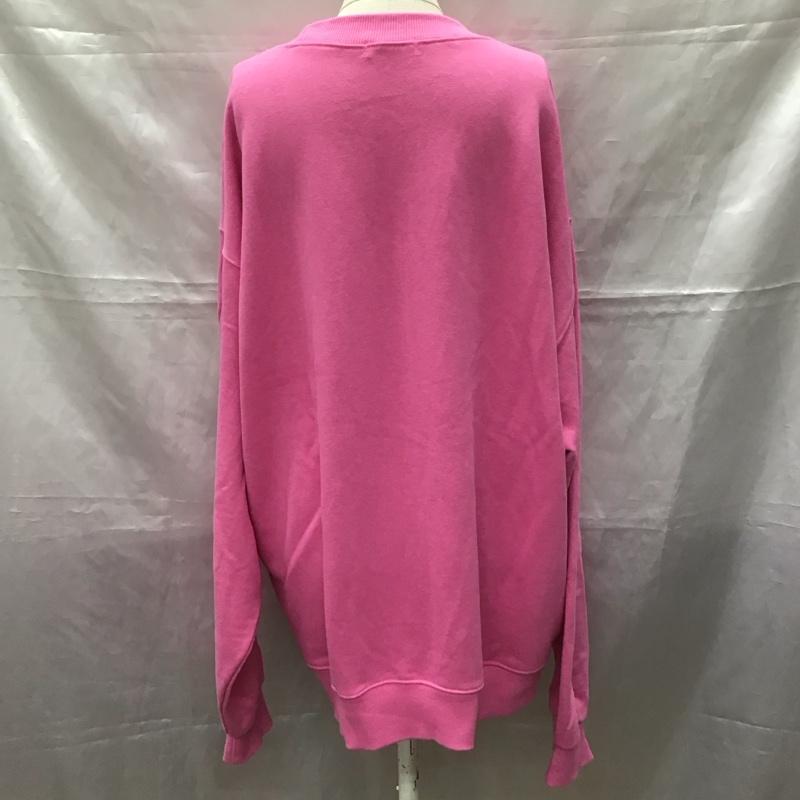 ソルロン SOLLON. トレーナー 長袖 スウェット FREE ロゴ、文字 桃 / ピンク / レディース USED 古着 中古 10112454