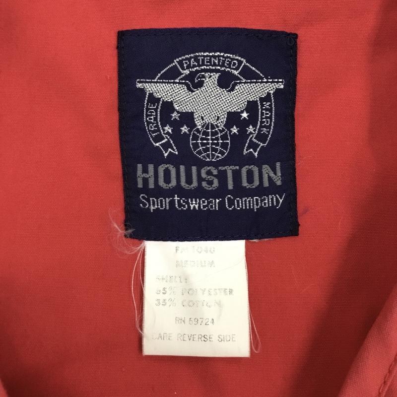 ヒューストン HOUSTON ベスト ベスト ジップアップベスト ノースリーブカットソー ミリタリーベスト M 無地 赤 / レッド / メンズ USED 古着 中古 10110995