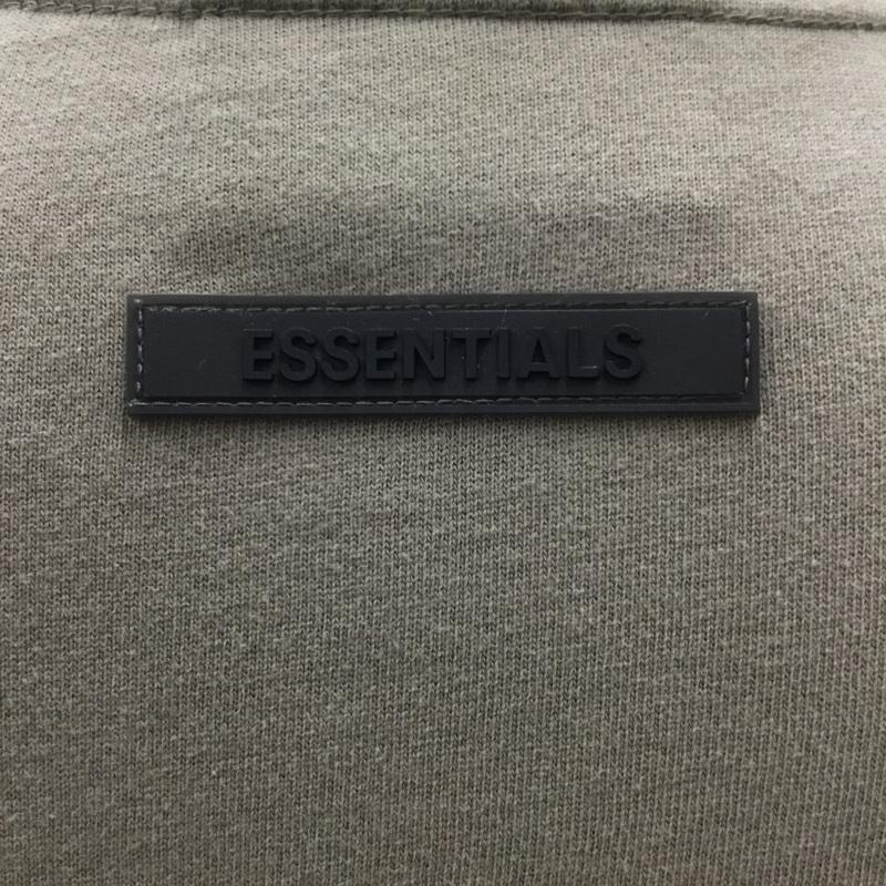 エッセンシャルズ ESSENTIALS Tシャツ 半袖 半袖カットソー プリントTシャツ クルーネックカットソー XS 無地 茶 / ブラウン /  メンズ USED 古着 中古 10109289