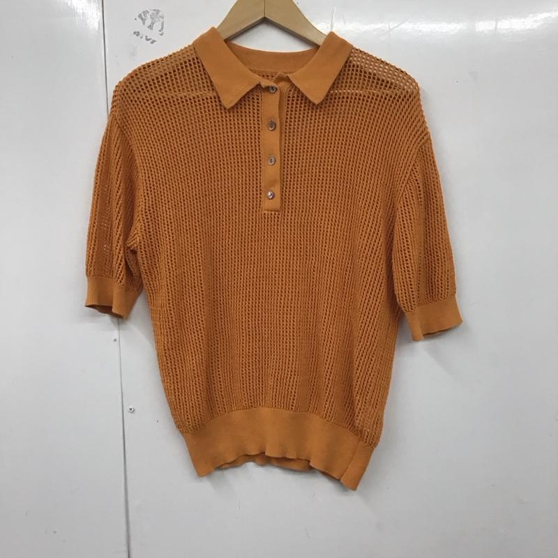 ローリーズファーム LOWRYS FARM ニット、セーター 半袖 FREE 無地 橙 / オレンジ / レディース USED 古着 中古 10129835