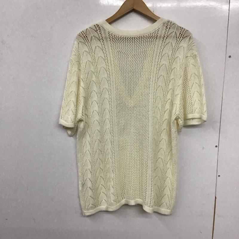 ローリーズファーム LOWRYS FARM ニット、セーター 半袖 FREE 無地 白 / ホワイト / レディース USED 古着 中古 10137212