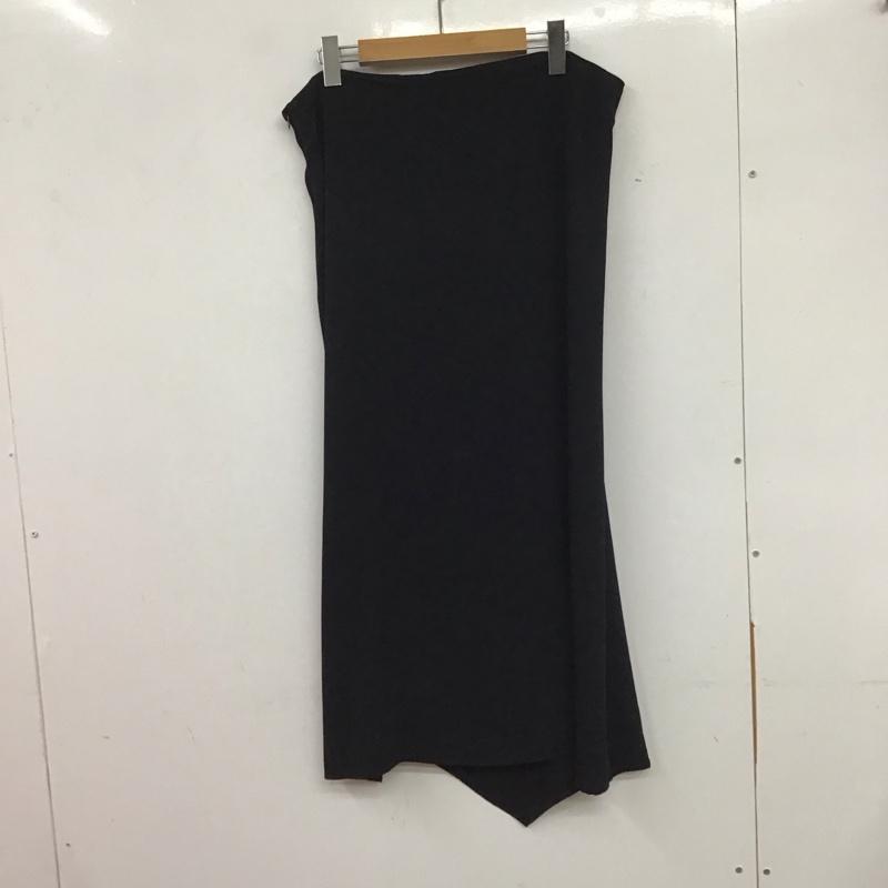 ザラ ZARA スカート ロングスカート ロングスカート フレアスカート カジュアルスカート XL 無地 黒 / ブラック / レディース USED 古着 中古 10135432
