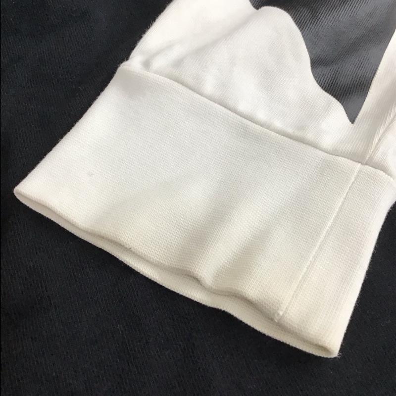 バーバリーロンドン Burberry London カットソー 長袖 長袖カットソー クルーネックカットソー ロングスリーブカットソー プリントTシャツ M プリント 白 / ホワイト / X 黒 / ブラック /  メンズ USED 古着 中古 10110390