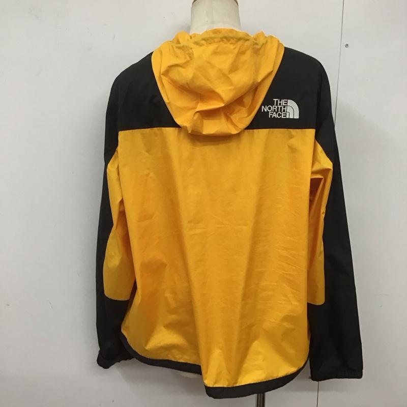 ザノースフェイス THE NORTH FACE ジャケット、上着 ジャケット、ブレザー nf0a4qz7 ジップアップジャケット ナイロンパーカー アウター XL ロゴ、文字 黒 / ブラック / X 黄 / イエロー /  メンズ USED 古着 中古 10125548