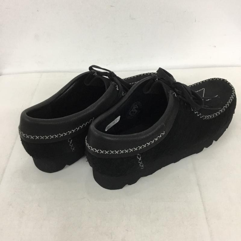 クラークス Clarks ブーツ ショートブーツ NEIGHBORHOOD ワラビー UK8 箱有 US:9 刺繍 黒 / ブラック / メンズ USED 古着 中古 10131689