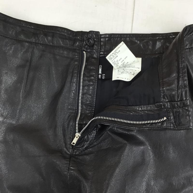 トリココムデギャルソン tricot COMME des GARSONS スカート ロングスカート レザースカート M 無地 黒 / ブラック / レディース USED 古着 中古 10137715