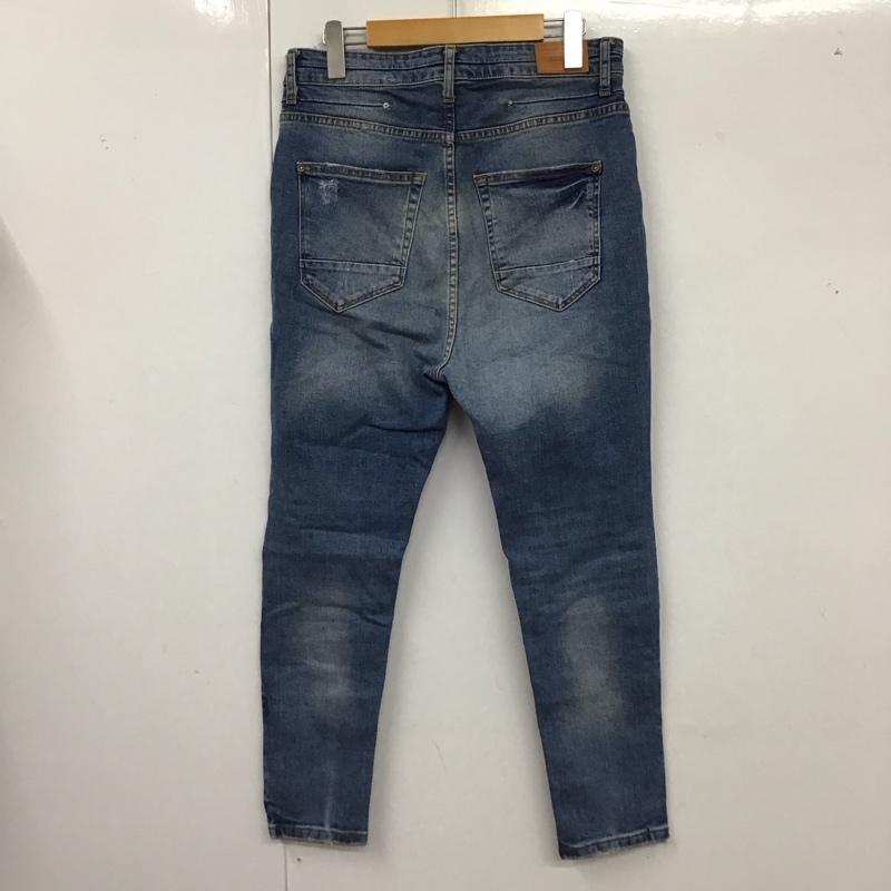 ザラメン ZARA MAN パンツ デニム、ジーンズ デニムパンツ スリムパンツ ストレッチパンツ ジーンズ 38 無地 インディゴ / インディゴ /  メンズ USED 古着 中古 10124648
