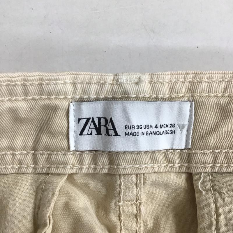 ザラ ZARA パンツ ワークパンツ、ペインターパンツ ワークパンツ カーゴパンツ ワイドパンツ 36 無地 ベージュ / ベージュ / レディース USED 古着 中古 10129313