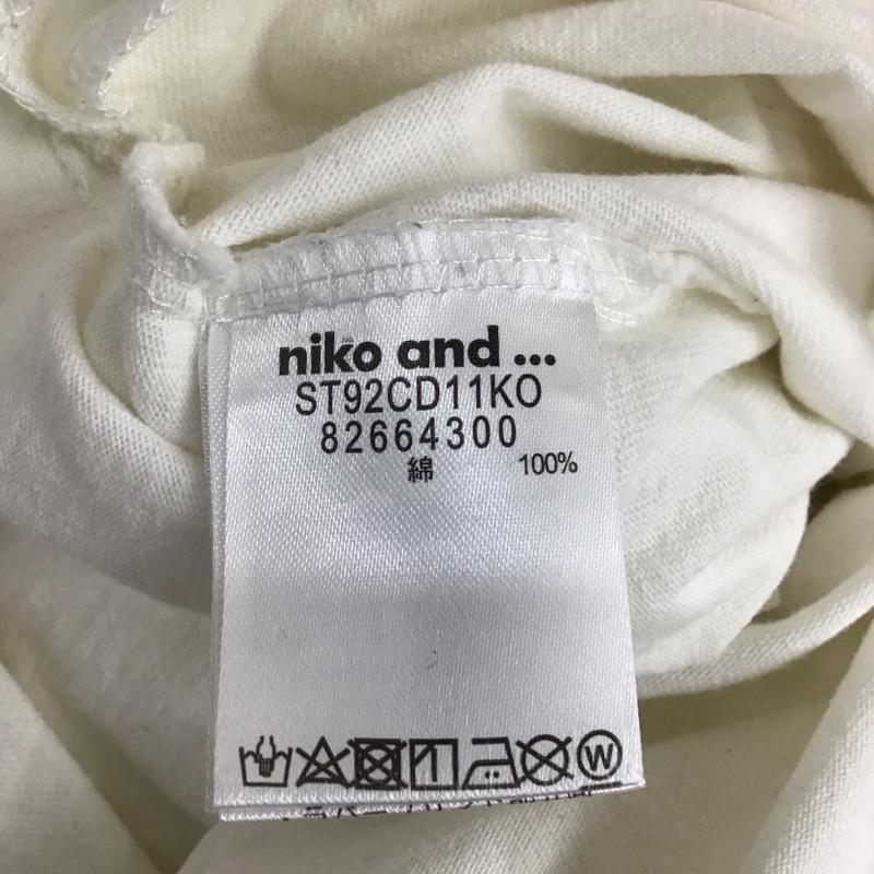ニコアンド niko and... ワンピース ロングスカート ST92CD11KO Tシャツワンピース 半袖 3 ロゴ、文字 白 / ホワイト / レディース USED 古着 中古 10114754