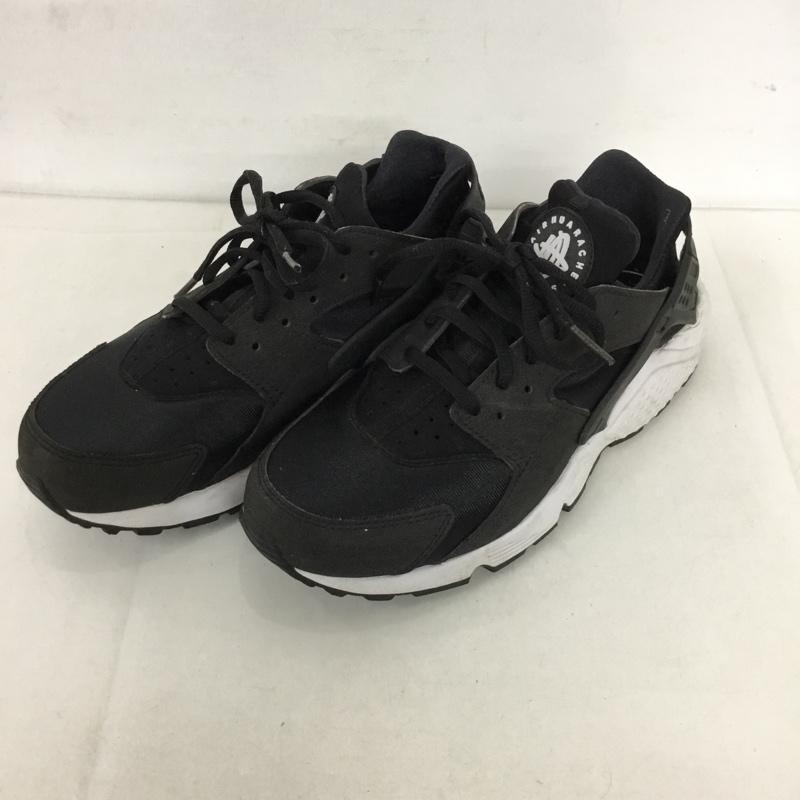 ナイキ NIKE スニーカー スニーカー 634835-006 WMNS AIR HUARACHE RUN エアハラチ 25cm 25.0cm ロゴ、文字 黒 / ブラック / X 白 / ホワイト / レディース USED 古着 中古 10128295