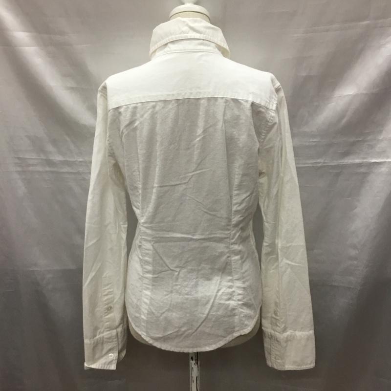マウジー MOUSSY シャツ、ブラウス 長袖 長袖シャツ カラーシャツ 長袖カットソー 無地シャツ 2 無地 白 / ホワイト / レディース USED 古着 中古 10118487