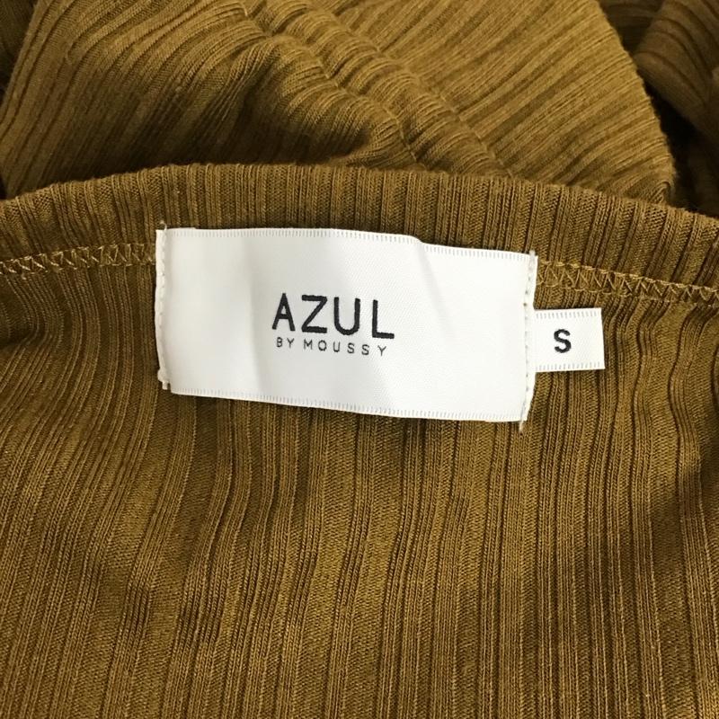 アズールバイマウジー AZUL BY MOUSSY カットソー 半袖 250cam80-165h ウエストガータールーズトップス 半袖カットソー S 無地 カーキ / カーキ / レディース USED 古着 中古 10124125