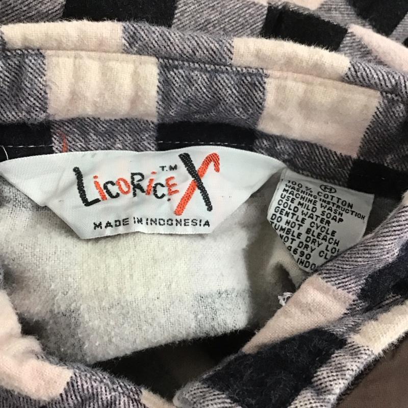 古着 USED シャツ、ブラウス 長袖 M チェック 黒 / ブラック / X 桃 / ピンク / メンズ USED 古着 中古 10107047