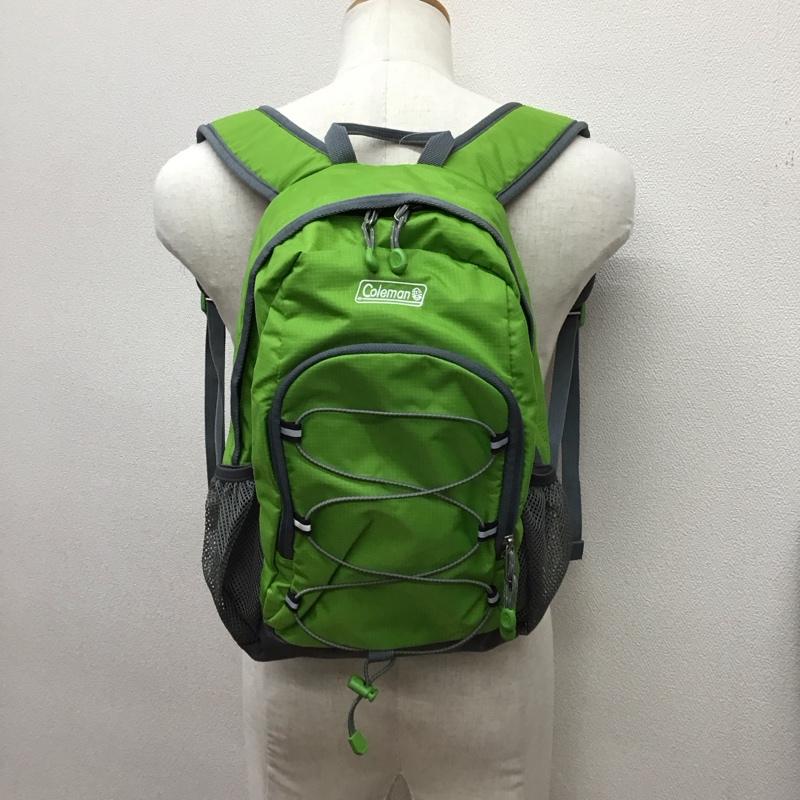 コールマン Coleman リュックサック、デイパック リュックサック、デイバッグ 2000034960 WALK HOLIC 15 タグ付き 15L ロゴ、文字 薄緑 / ライトグリーン / X 灰 / グレー / メンズ USED 古着 中古 10118890