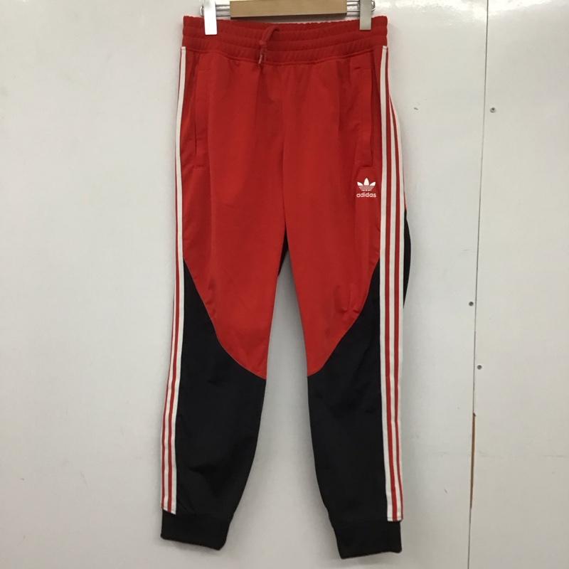 アディダス adidas パンツ ワークパンツ、ペインターパンツ ワイドパンツ カジュアルパンツ ジャージ ロゴ、文字 白 / ホワイト / X 黒 / ブラック / X 赤 / レッド / メンズ USED 古着 中古 10133727