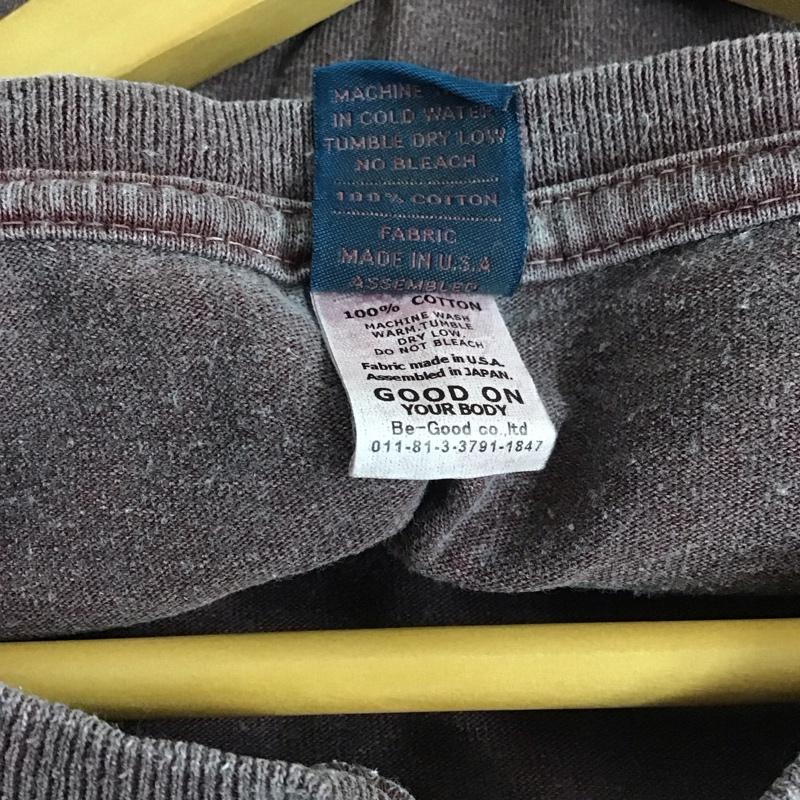 グッドオン Good On カットソー 長袖 長袖カットソー 無地カットソー クルーネック L 無地 紫 / パープル / メンズ USED 古着 中古 10129048