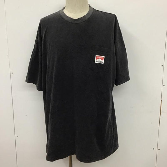 古着 USED Tシャツ 半袖 半袖カットソー プリントTシャツ クルーネックカットソー L ロゴ、文字 黒 / ブラック /  メンズ USED 古着 中古 10110211