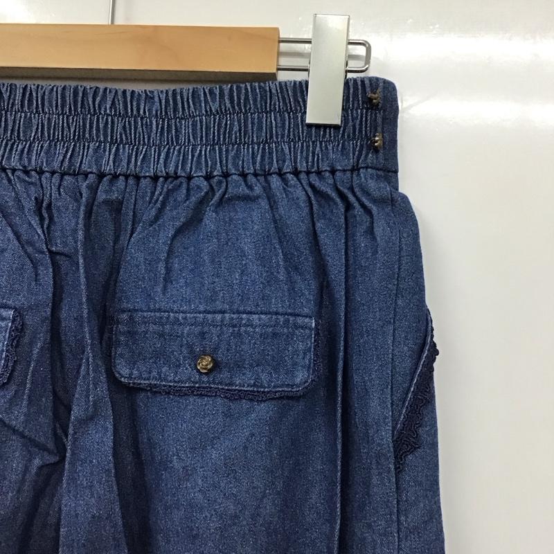 アクシーズファム axes femme パンツ デニム、ジーンズ M 無地 X 刺繍 インディゴ / インディゴ / レディース USED 古着 中古 10130823