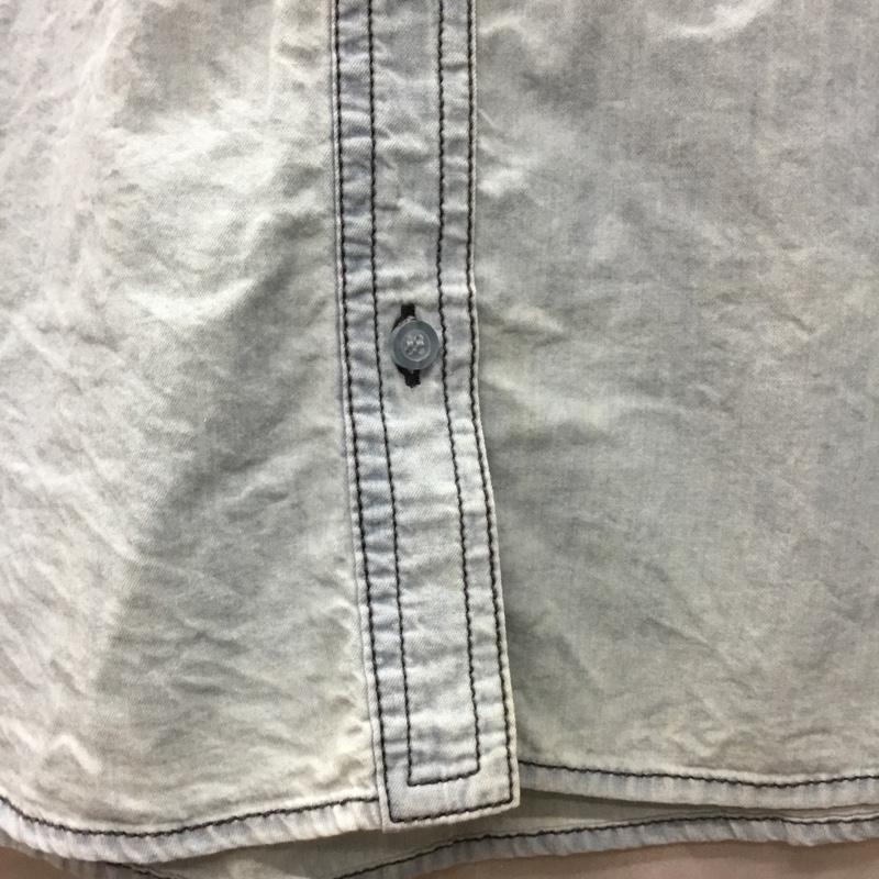 マウジー MOUSSY シャツ、ブラウス 半袖 0105SA30-6900 ノースリーブ デニム FREE 無地 水色 / ライトブルー / レディース USED 古着 中古 10118178