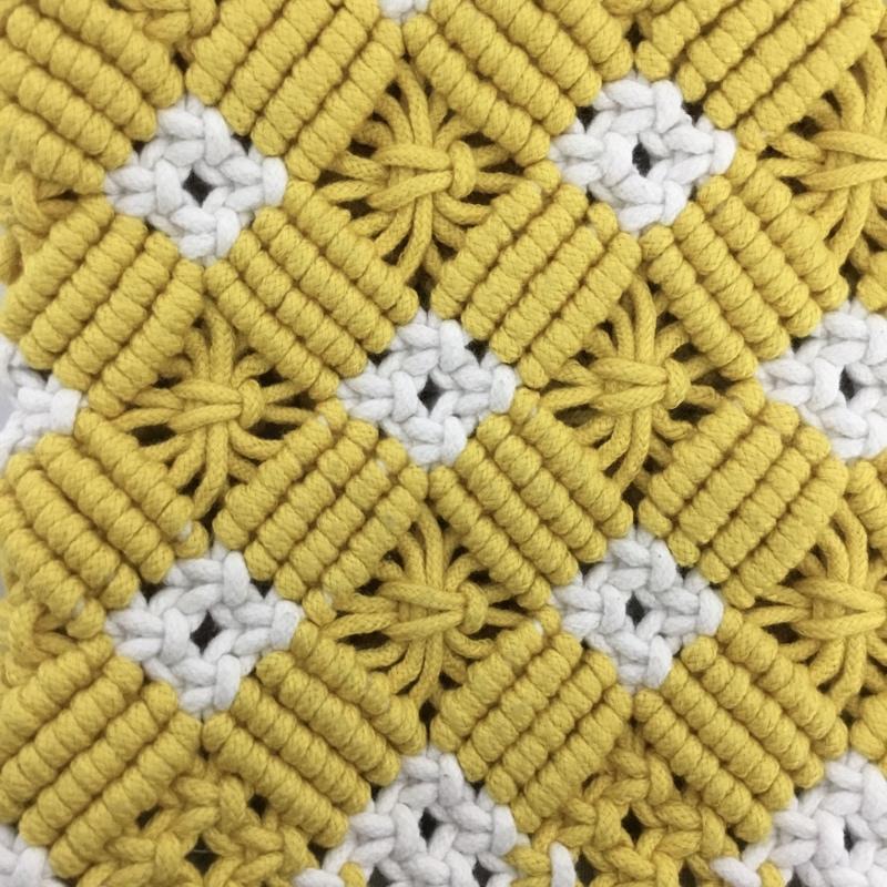 ザラ ZARA トートバッグ トートバッグ 6457 710 090 白 / ホワイト / X 黄 / イエロー / レディース USED 古着 中古 10147725