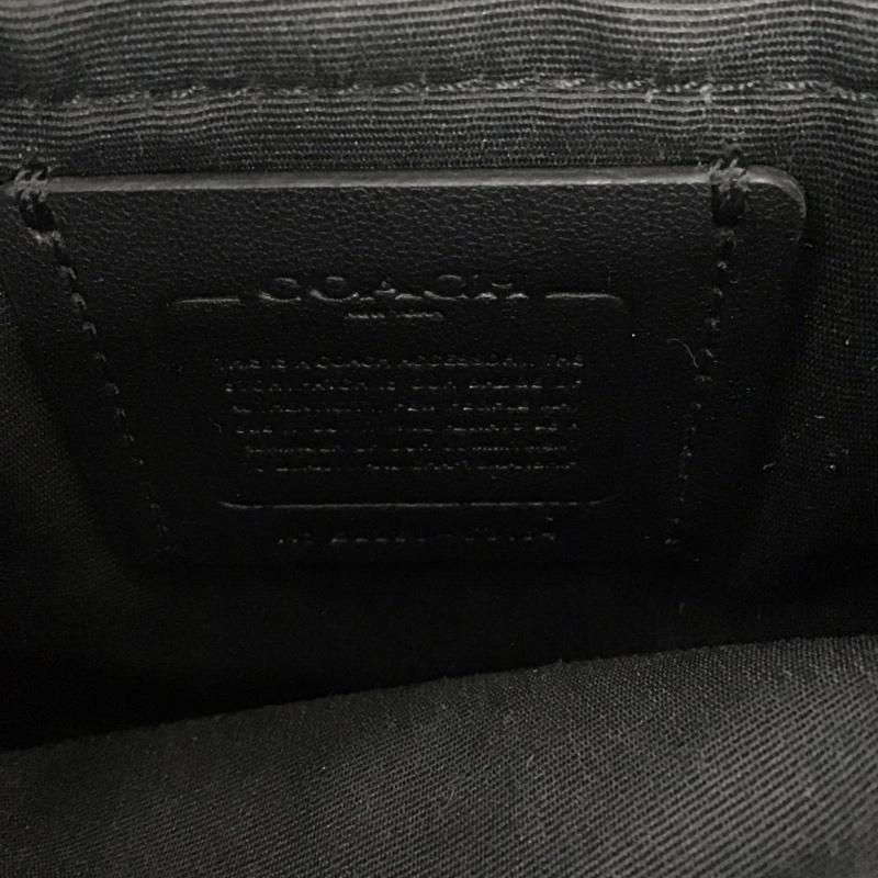 コーチ COACH ショルダーバッグ ショルダーバッグ B2280-C3134 シグネチャー トラック スモール フラップ クロスボディ 総柄 黒 / ブラック / メンズ USED 古着 中古 10125574