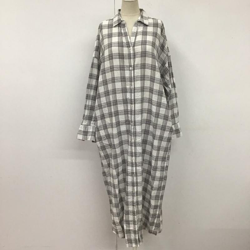 アルシーヴ archives ワンピース ロングスカート 長袖シャツワンピース カラーシャツワンピース ロングワンピース M チェック マルチカラー / マルチカラー / レディース USED 古着 中古 10110288