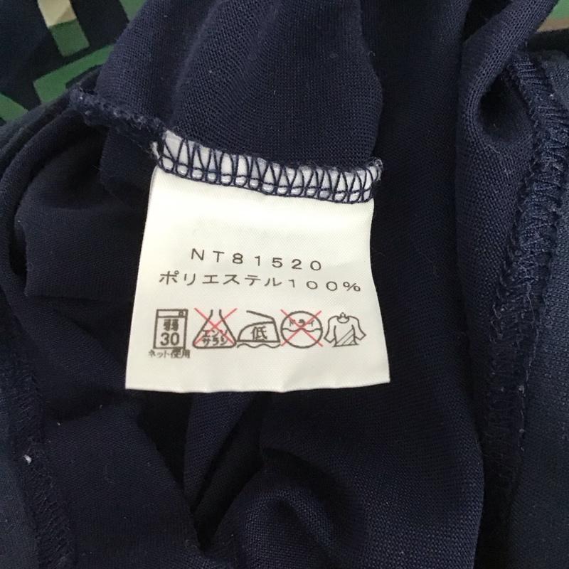 ザノースフェイス THE NORTH FACE カットソー 長袖 nt81520 長袖カットソー プリントTシャツ クルーネックカットソー M ロゴ、文字 紺 / ネイビー / メンズ USED 古着 中古 10130473