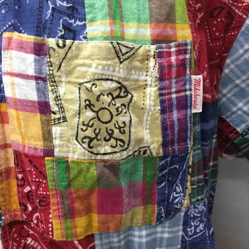ミキハウス MIKIHOUSE シャツ、ブラウス 半袖 半袖シャツ カラーシャツ 半袖カットソー チェックシャツ M バンダナ柄 マルチカラー / マルチカラー /  メンズ USED 古着 中古 10108708